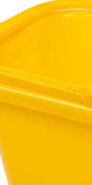 Ведро прямоугольное Idea 9.5 л пластик цвет жёлтый