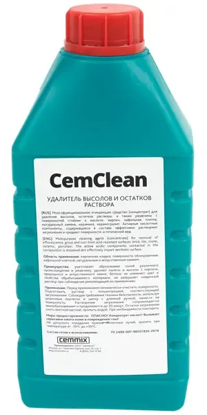 Удалитель высолов и остатков раствора Cemmix CemClean 1 л