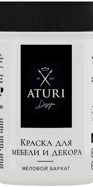Краска для мебели меловая Aturi Design цвет белоснежный 400 г