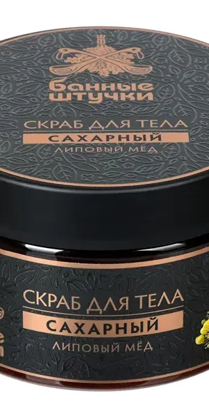 Скраб для тела сахарный Банные Штучки липовый мед 250 мл