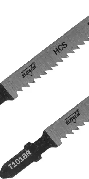 Пилка для лобзика по дереву Elitech T101BR 75 мм 2 шт.