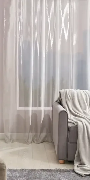Тюль на ленте Inspire 300x280 см цвет серебро