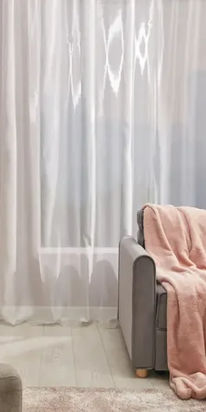 Тюль на ленте Inspire 300x280 см микровуаль цвет экрю