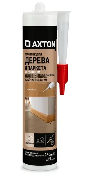 Герметик акриловый Axton для дерева средний дуб 280 мл