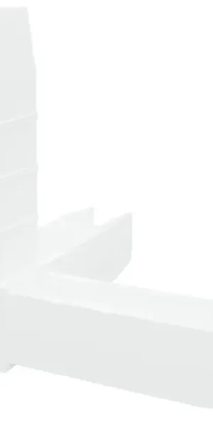 Коннектор для штанги Лофт Bevel 3 алюминий цвет белый