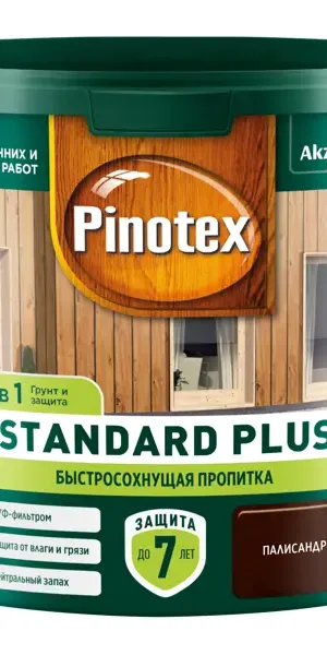 Антисептик Pinotex Standard Plus полуматовый палисандр 2.5 л