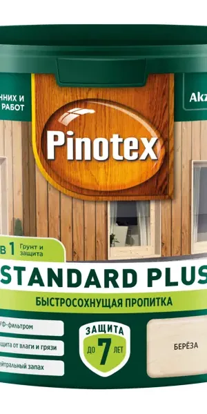 Антисептик Pinotex Standard Plus полуматовый береза 2.5 л