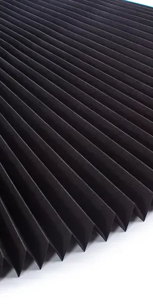 Штора плиссе LY-PB03 90x190 см текстиль черные