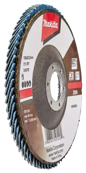 Круг лепестковый торцевой КЛТ2 Makita Р60 125x22.2 мм