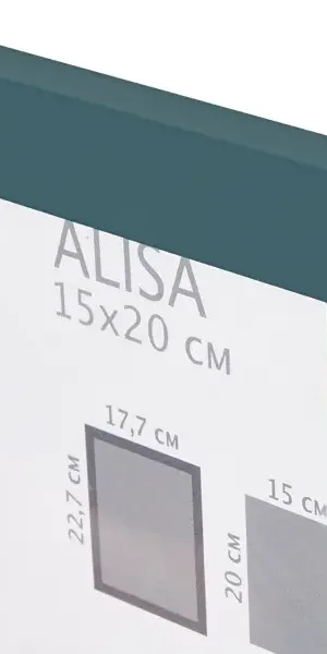 Рамка Inspire Alisa 15x20 см МДФ цвет бирюзовый