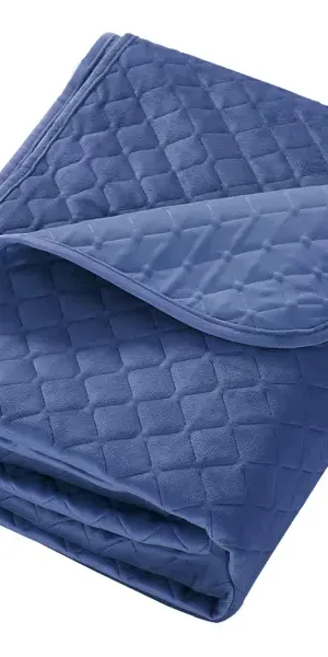 Покрывало Velvet 200x220 см полиэстер цвет синий
