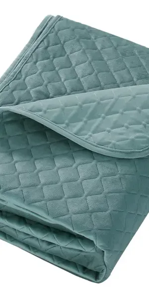 Покрывало Velvet 200x220 см полиэстер цвет зеленый