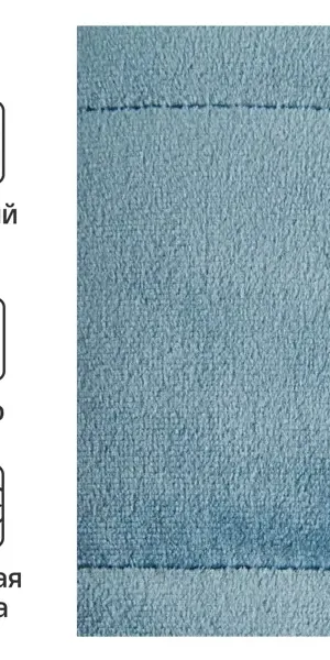 Покрывало Inspire Velvet Etna 220x240 см велюр цвет синий