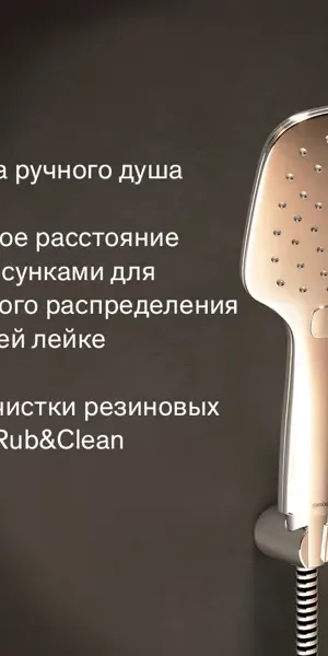 Лейка для душа Damixa Willow 210200000LM 3 режима цвет хром