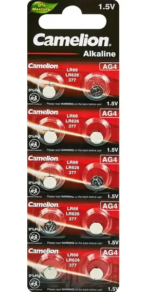 Батарейка Camelion Mercury Free G 4 BL-10 алкалиновая LR626 10 шт.