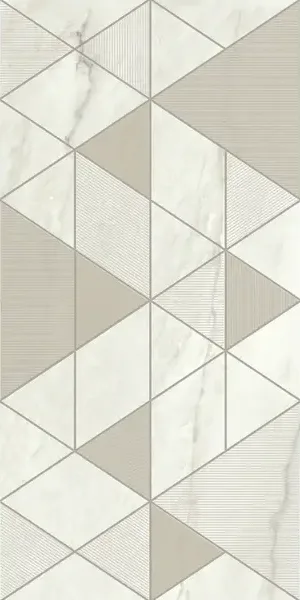 Декор настенный Azori Carlina 31.5x63 см сатинированный цвет серый
