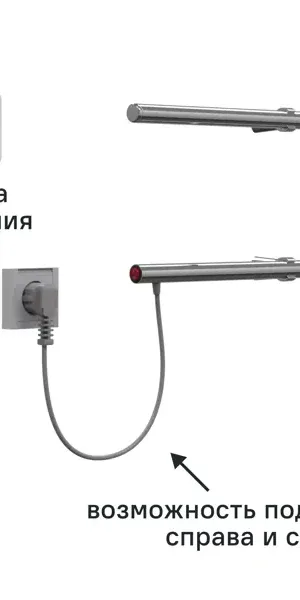 Полотенцесушитель электрический Equation 450x225 мм 30 Вт U-образный цвет хром