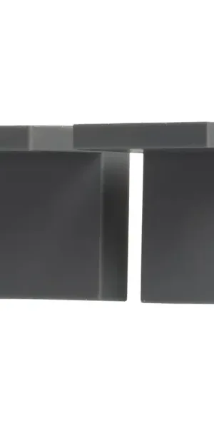 Навес мебельный 45x34x50 мм сталь/пластик цвет графит 2 шт.