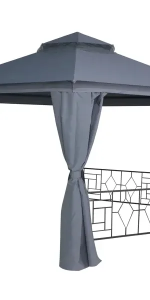 Шатер садовый Naterial Антрацит Нью 3x3x2.75 м сталь серый