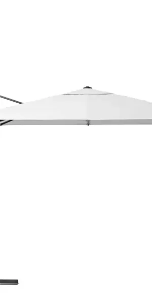 Зонт с боковой опорой Naterial Aura 286x286 h264см квадрат белый