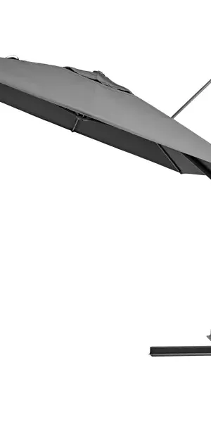 Зонт с боковой опорой Naterial Aura 281x386 h275 см прямоугольный темно-серый