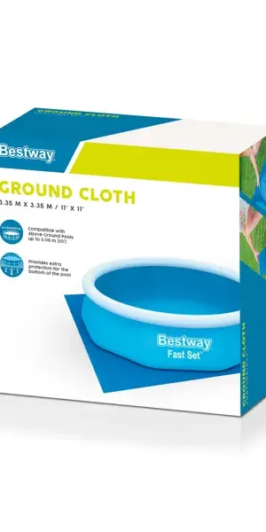 Подложка для бассейна Bestway 58001 полиэтилен 335x335 см цвет синий