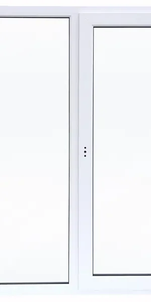 Окно ПВХ WHS двустворчатое 1000x1000 мм (ВхШ) двухкамерный стеклопакет белый (с двух сторон)