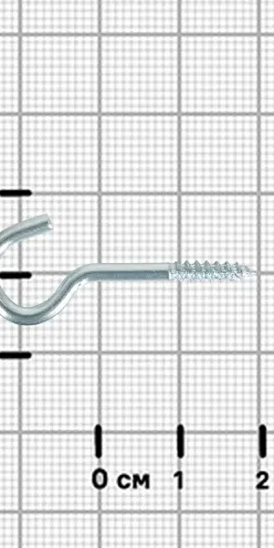 Шуруп-крюк 3x20 мм сталь оцинкованная 12 шт.