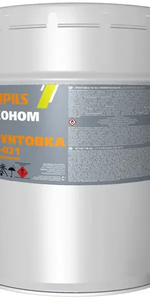 Грунтовка Эконом ГФ-021 серая 20 кг