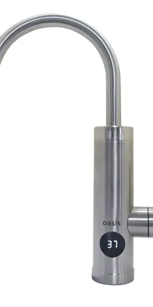 Проточный водонагреватель электрический Oasis KP-S 3.3 кВт серый с краном