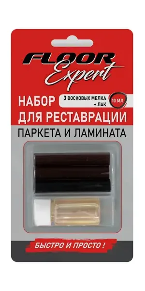 Восковые мелки и паста для восстановления паркета и ламината цвет черный