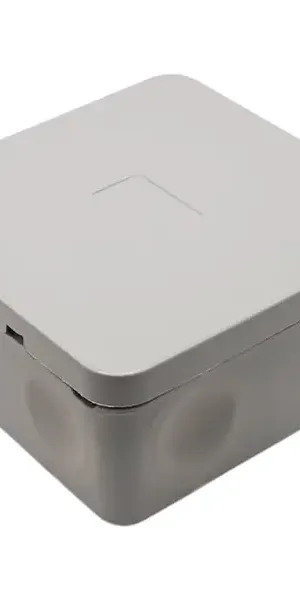 Распределительная двухкомпонентная коробка Mirkl 70х70х40 мм 6 вводов IP66 цвет серый