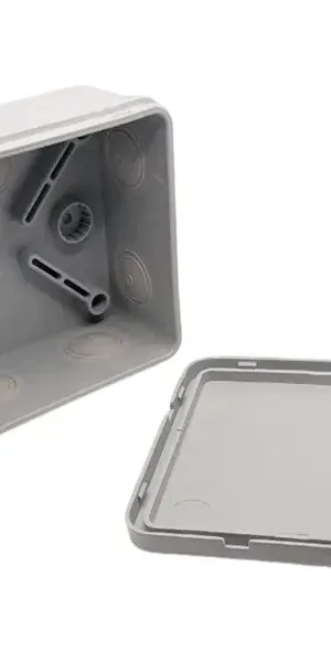 Распределительная двухкомпонентная коробка Mirkl 70х70х40 мм 6 вводов IP66 цвет серый