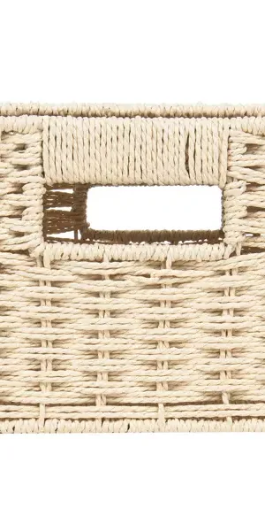 Корзина для хранения 31x15x23 см бумажный шпагат цвет бежевый
