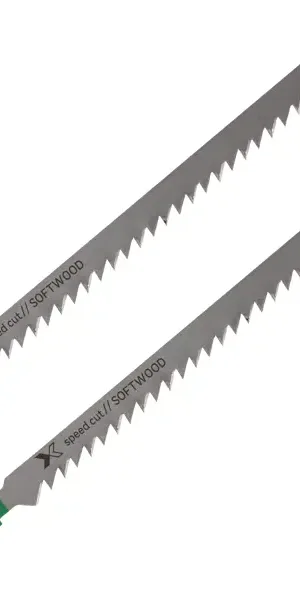 Пилка для электролобзика по дереву Dexter T344D быстрый рез 127 мм, 2 шт.
