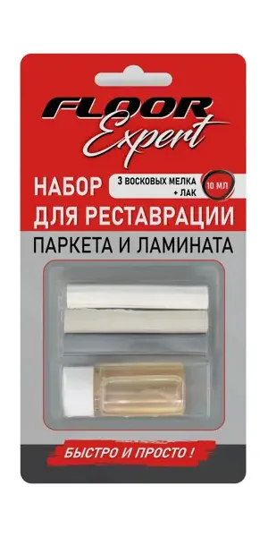 Восковые мелки и паста для восстановления паркета и ламината цвет серый