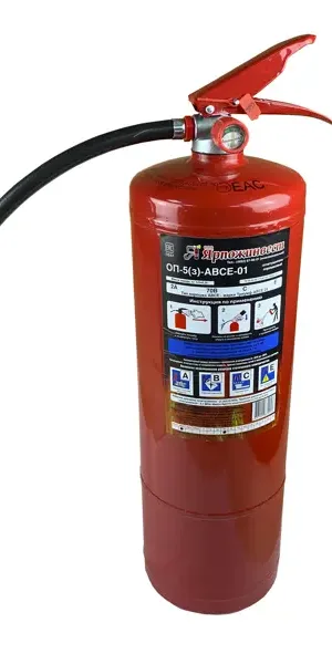 Огнетушитель порошковый Ярпожинвест ОП-5 3 класс пожара ABCE