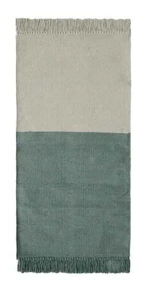 Коврик декоративный хлопок Inspire Lyanna 60x120 см цвет голубой
