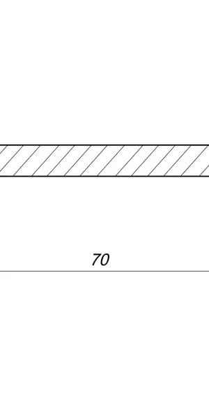 Наличник Борно телескопический 2450x70x8 мм ПВХ цвет органик оак (5 шт.)