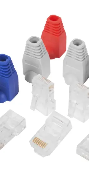 Коннектор RJ-45 8P8C 6 шт. цвет разноцветный