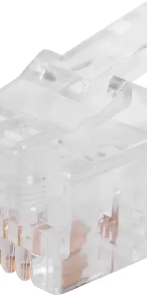 Коннектор RJ-11 6P4C 5 шт. цвет прозрачный