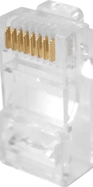 Коннектор RJ-45 8P8C 2 шт. цвет прозрачный
