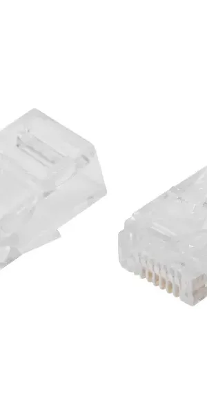 Коннектор RJ-45 8P8C 2 шт. цвет прозрачный