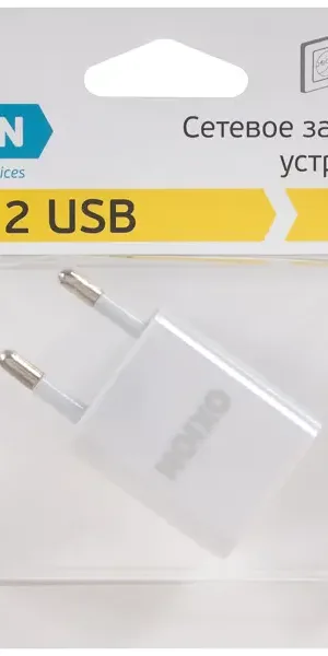 Зарядное устройство сетевое Oxion ACR-102 2 А цвет белый