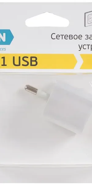 Зарядное устройство сетевое Oxion ACR-101 1 А цвет белый