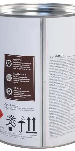 Антисептик для дерева Tikkurila Valtti Log база ЕС 2.7 л