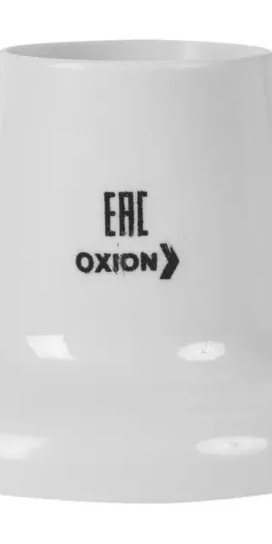 Патрон-стойка пластиковая E27 Oxion прямая цвет белый
