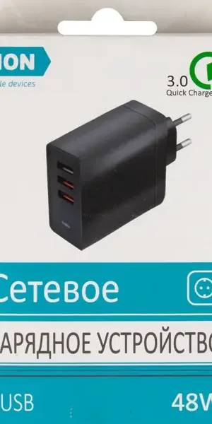 Зарядное устройство сетевое Oxion OX-QC504 цвет черный