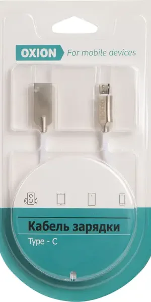 Кабель Oxion USB-Type-C 1 м цвет белый
