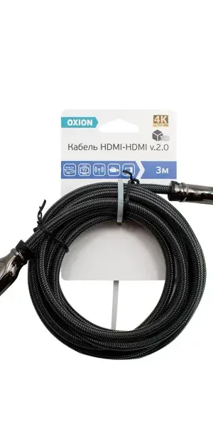 Кабель HDMI Oxion 4K, 3 м